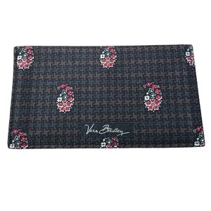 Vera Bradley Houndstooth Brown Check Book Cover Rare Print Like New